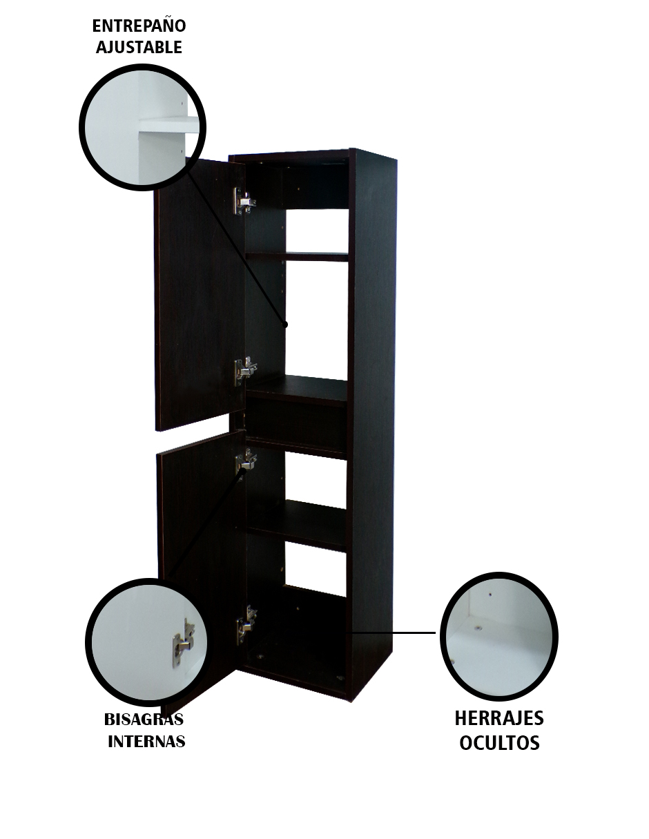 Foto 5 | Gabinete Multiusos Café para Baño