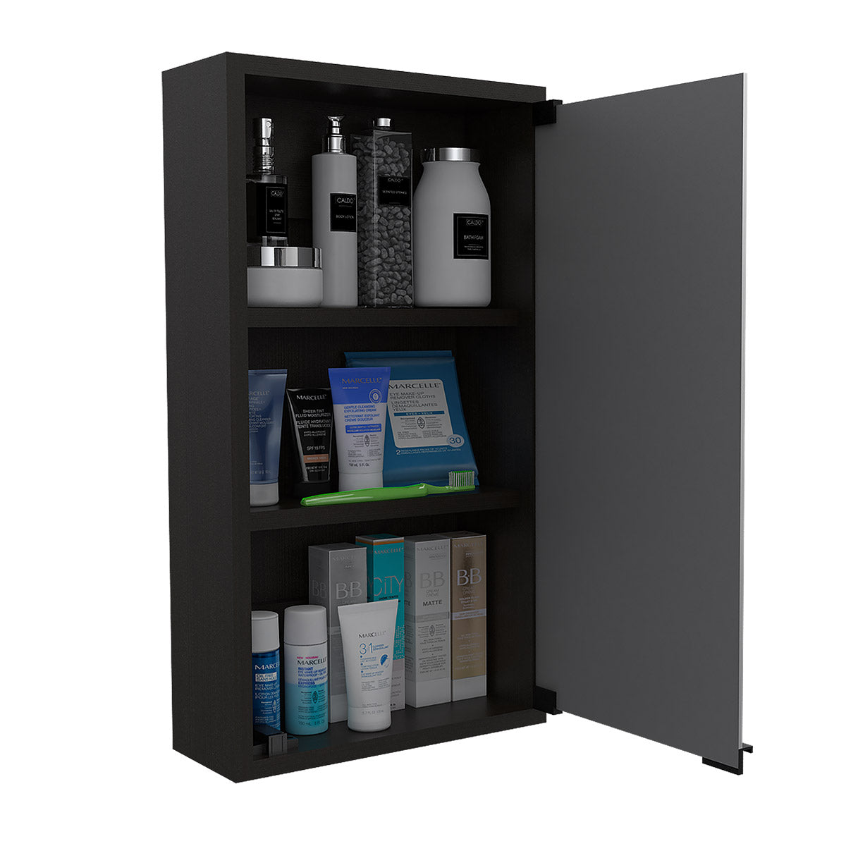 Foto 4 | Gabinete de Baño Merlo Color Wengue con Espejo