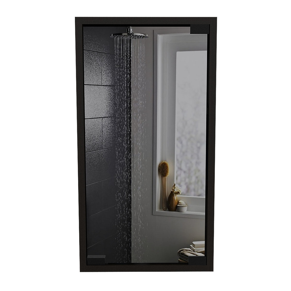 Foto 6 pulgar | Gabinete de Baño Merlo Color Wengue con Espejo