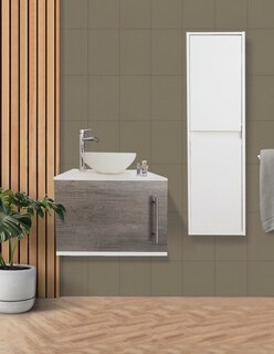Foto 2 | Combo De Gabinete Para Baño Con Ovalin Y Monomando + Gabinete Organizador Narineh