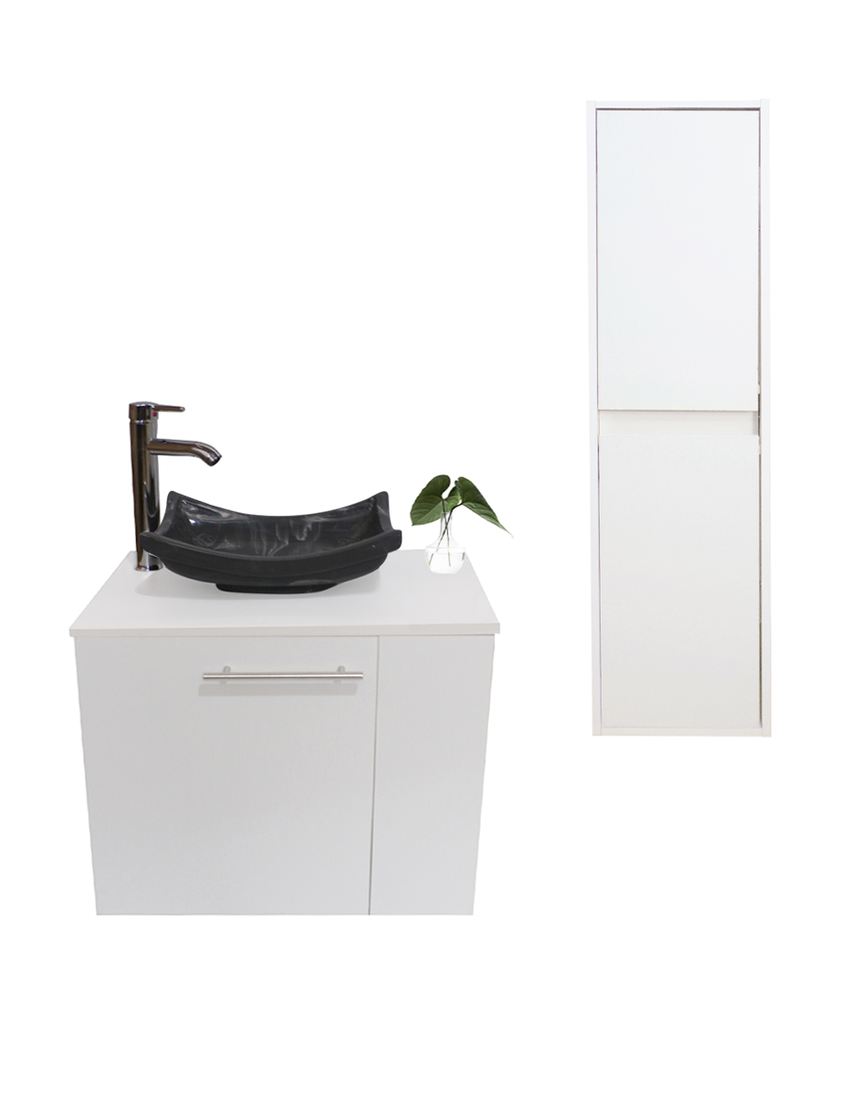 Foto 2 pulgar | Gabinete para Baño con Almacenamiento  Blanco 2 Piezas