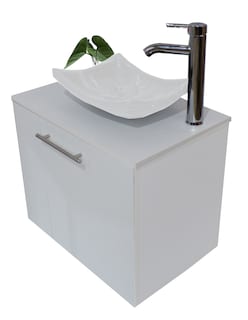 Foto 3 | Gabinete de Baño + Gabinete de Almacenamiento Blanco 2 Piezas
