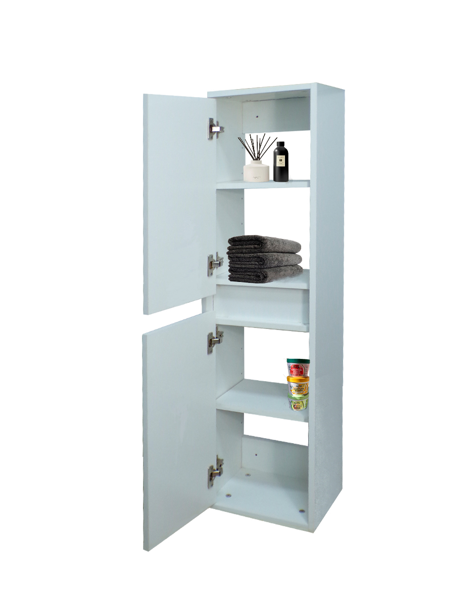 Foto 5 pulgar | Gabinete de Baño + Gabinete de Almacenamiento Blanco 2 Piezas