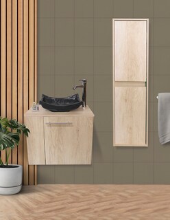 Foto 2 | Combo Gabinete De Baño Con Lavamanos + Gabinete De Almacenamiento Francesco