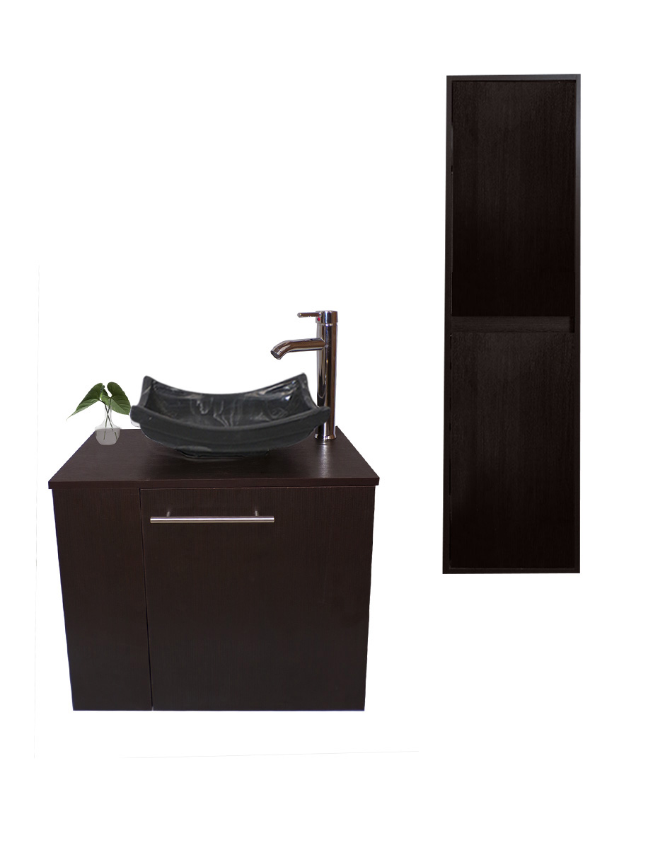 Combo Gabinete De Baño Con Lavamanos + Gabinete De Almacenamiento Francesco