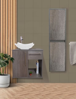 Foto 2 | Combo De Gabinete Para Baño Con Lavamanos Y Monomando + Gabinete De Almacenamiento Jacquemart