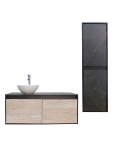 Foto 1 | Gabinete para Baño con Ovalin+Mueble de Almacenamiento