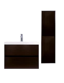 Foto 1 | Combo de Gabinete de Baño Con Lavamanos Y Monomando + Gabinete De Almacenamiento Lorette