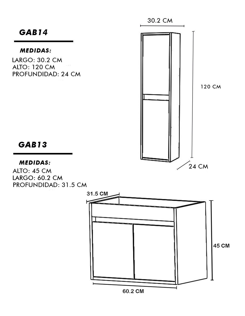 Foto 7 pulgar | Combo de Gabinete de Baño con Lavamanos y Monomando más Gabinete de Almacenamiento Bourdelle