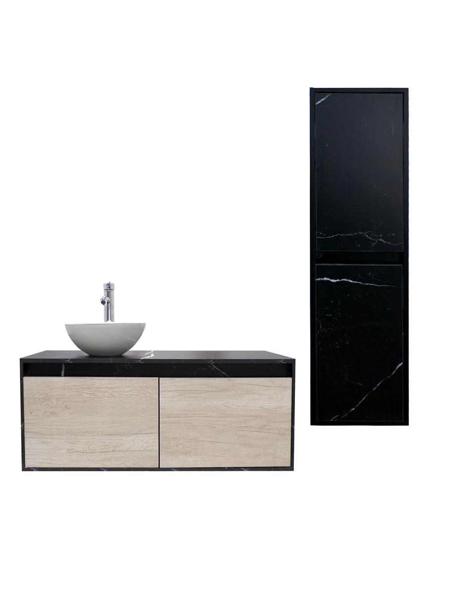 Gabinete para Baño con Ovalin+Mueble de Almacenamiento