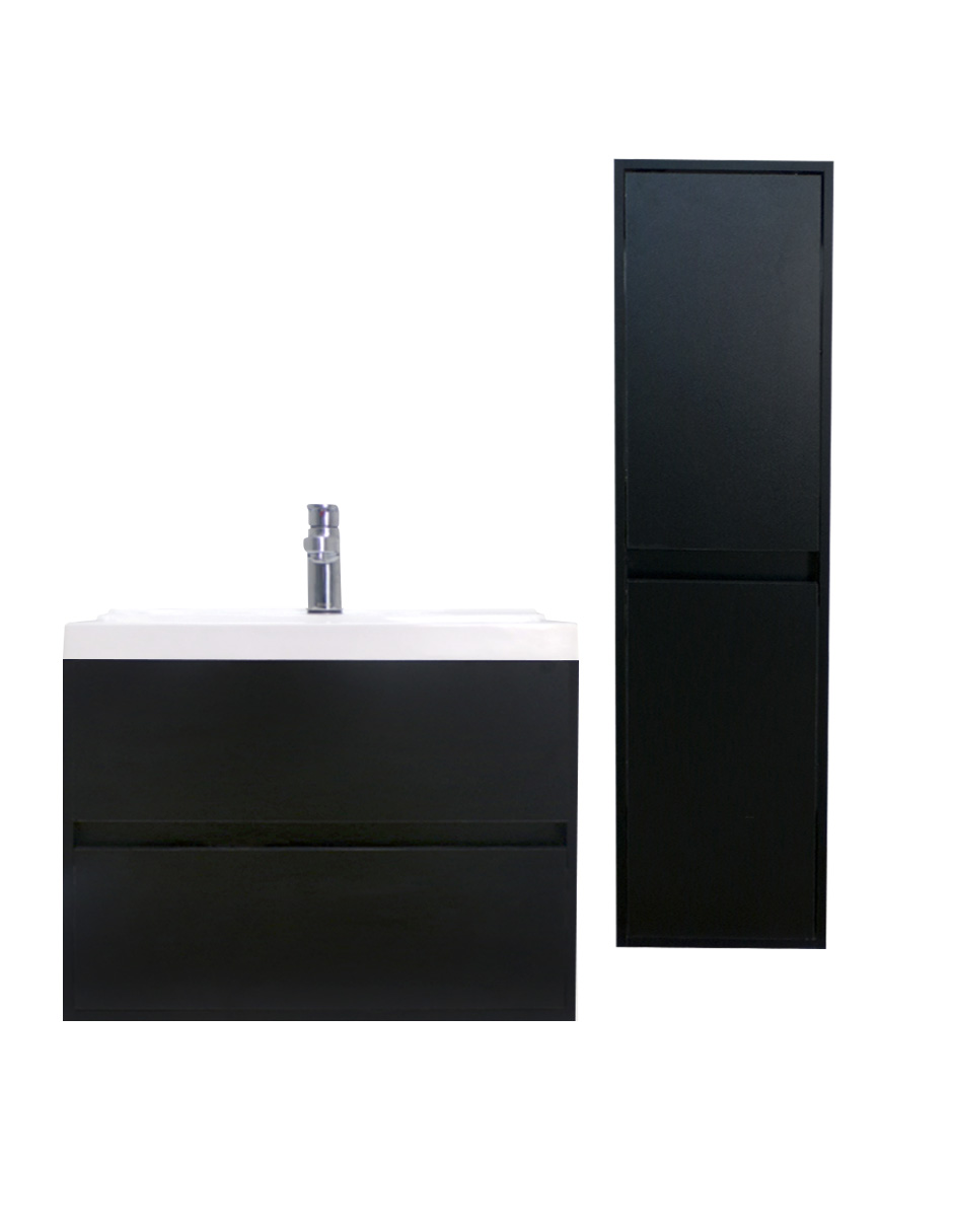 Foto 2 pulgar | Gabinete de Baño con Lavamanos y Monomando + Mueble de Almacenamiento