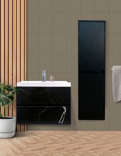 Foto 2 | Gabinete de Baño con Lavamanos y Monomando + Mueble de Almacenamiento Lorette