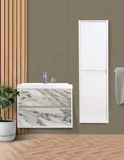 Foto 2 | Gabinete de Baño con Lavamanos y Monomando + Gabinete de Almacenamiento