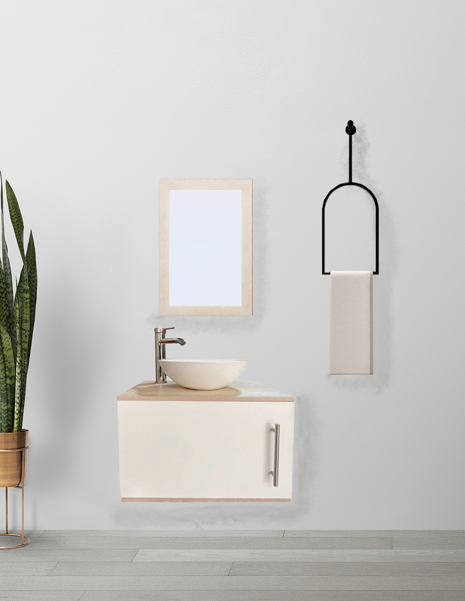 Foto 3 pulgar | Gabinete para Baño con Ovalín Y Espejo Decorativo Decomobil Zúrich