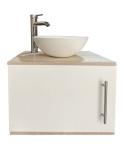Foto 4 | Gabinete para Baño con Ovalín Y Espejo Decorativo Decomobil Zúrich