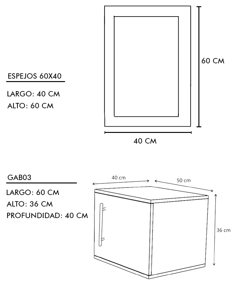 Foto 7 pulgar | Gabinete para Baño con Ovalín y Espejo Decorativo Decomobil Zúrich