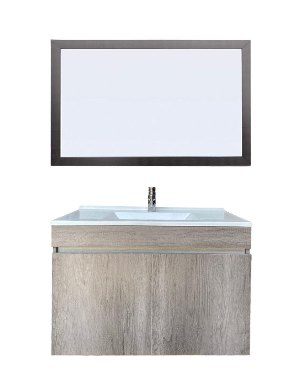 Foto 2 pulgar | Gabinete para Baño con Lavabo y Espejo Decorativo Decomobil Lucerna