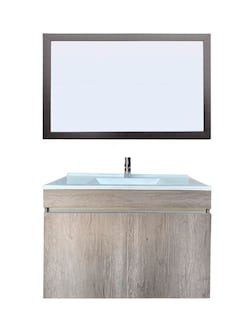 Foto 1 | Gabinete para Baño con Lavabo y Espejo Decorativo Decomobil Lucerna