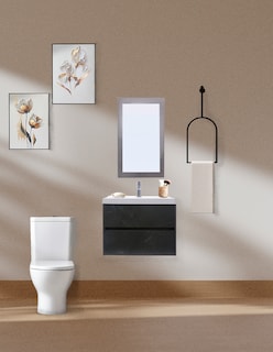 Foto 2 | Gabinete para Baño con Lavabo y Espejo Decorativo Decomobil Sion