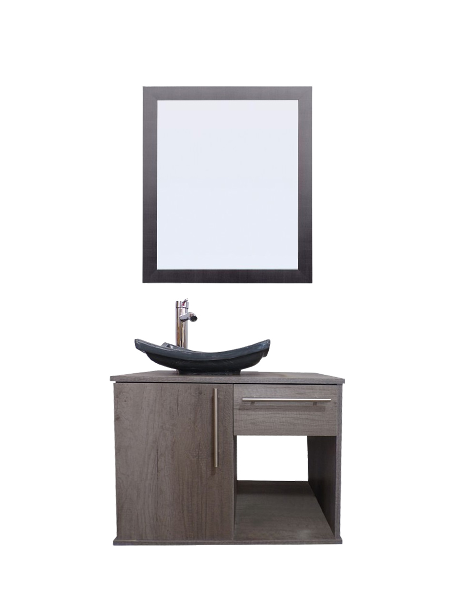 Gabinete para Baño Con Lavabo Y Espejo Decorativo Decomobil Soleura