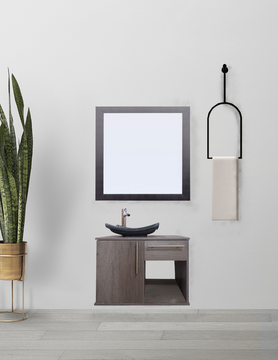 Foto 2 | Gabinete para Baño Con Lavabo Y Espejo Decorativo Decomobil Soleura