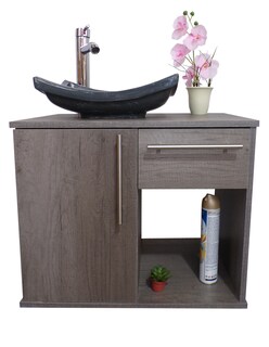 Foto 3 | Gabinete para Baño Con Lavabo Y Espejo Decorativo Decomobil Soleura