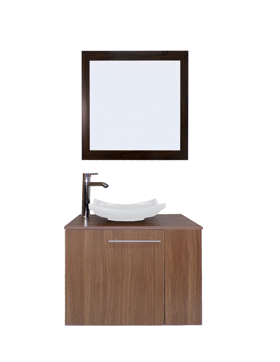 Foto 2 pulgar | Gabinete Para Baño Con Lavabo Y Espejo Decorativo 60x50cm Vernier