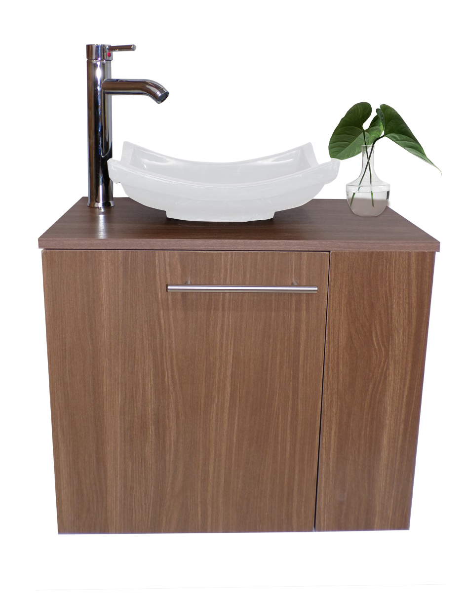 Foto 4 pulgar | Gabinete Para Baño Con Lavabo Y Espejo Decorativo 60x50cm Vernier