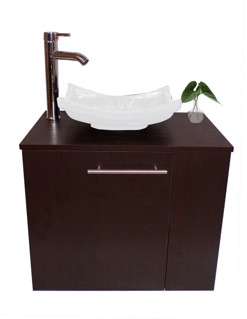 Foto 4 pulgar | Gabinete de Baño con Lavabo y Espejo Decorativo Vernier 60x50cm