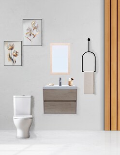 Foto 2 | Gabinete para Baño con Lavabo y Espejo Decorativo Decomobil Sion