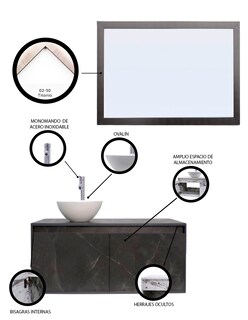 Foto 5 | Gabinete con Espejo Decomobil para Baño