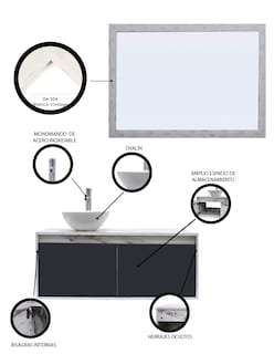 Foto 5 | Gabinete con Espejo Decomobil para Baño