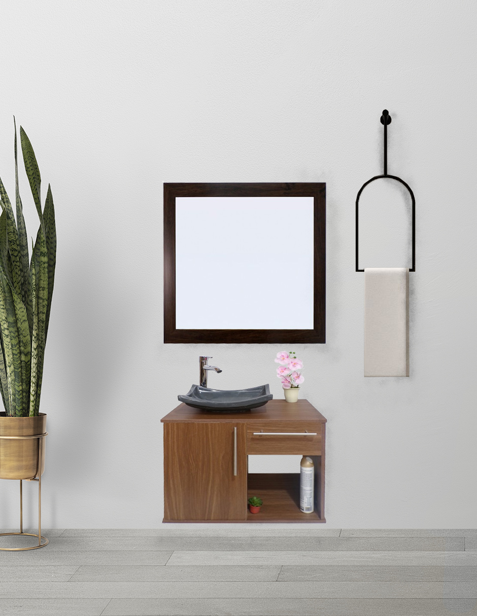 Foto 2 | Gabinete Para Baño Con Lavabo Y Espejo Decorativo Decomobil Soleura