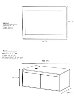 Foto 6 | Gabinete con Espejo Decomobil para Baño