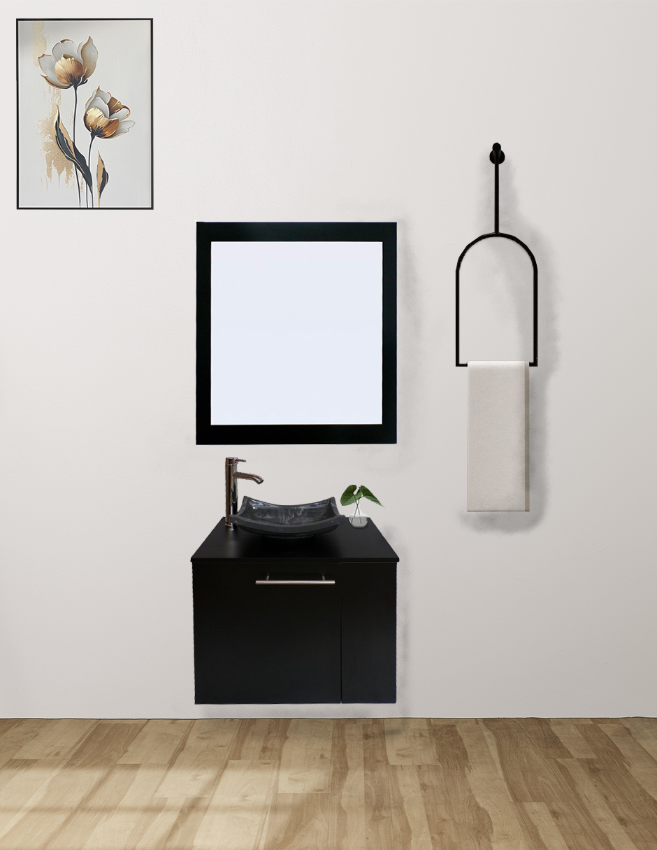 Foto 2 | Gabinete Para Baño Con Lavabo Y Espejo Decorativo 60x50cm Vernier