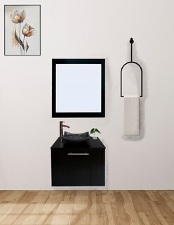 Foto 2 | Gabinete Para Baño Con Lavabo Y Espejo Decorativo 60x50cm Vernier