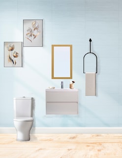 Foto 2 | Gabinete para Baño con Lavabo y Espejo Decorativo Decomobil Sion