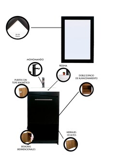 Foto 5 | Gabinete con Espejo Decomobil para Baño