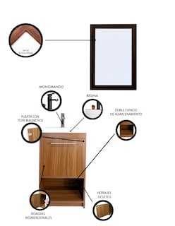 Foto 5 | Gabinete con Espejo Decomobil para Baño