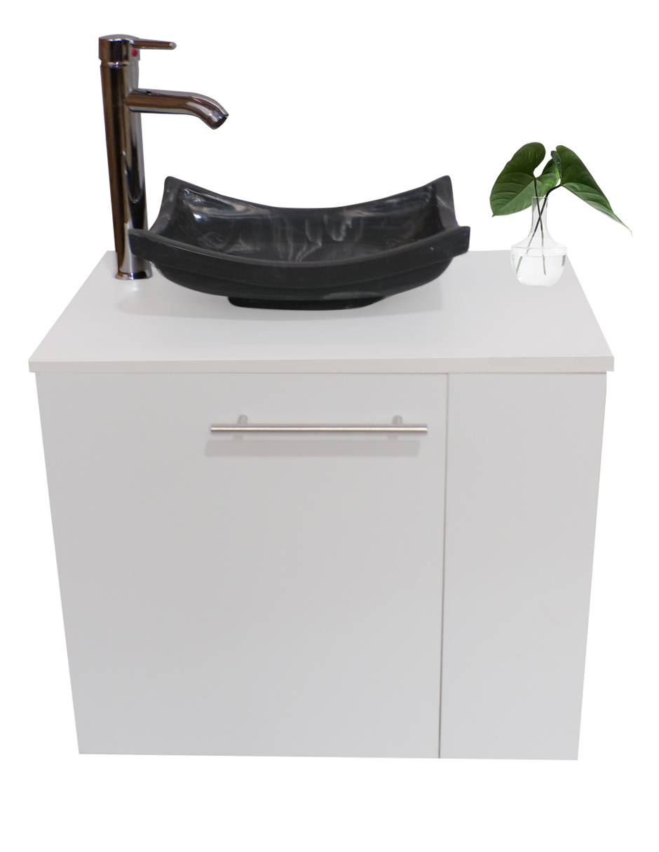 Foto 4 pulgar | Gabinete Para Baño Con Lavabo Y Espejo Decorativo 60x50cm Vernier