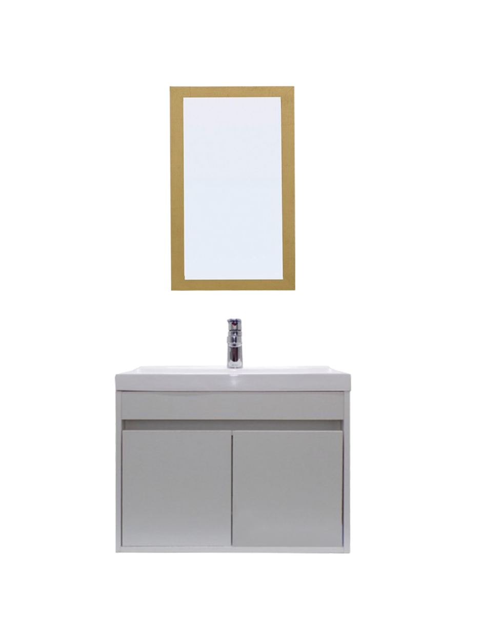 Foto 2 pulgar | Gabinete Para Baño Con Lavabo Y Espejo Decorativo Decomobil Piha