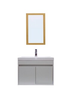 Foto 1 | Gabinete Para Baño Con Lavabo Y Espejo Decorativo Decomobil Piha