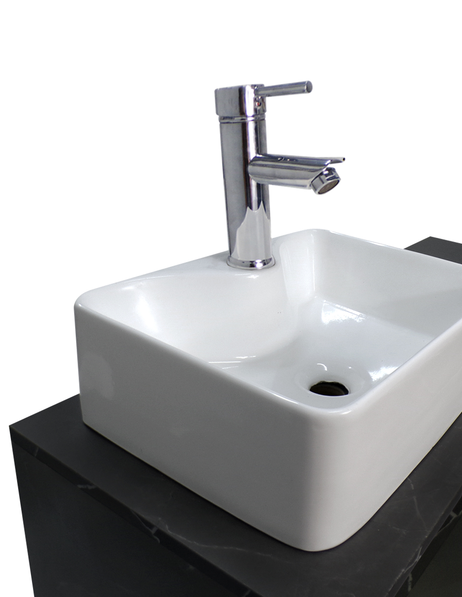 Foto 4 pulgar | Gabinete para Baño con Lavabo Decomobil Gris Minimalista Krabi