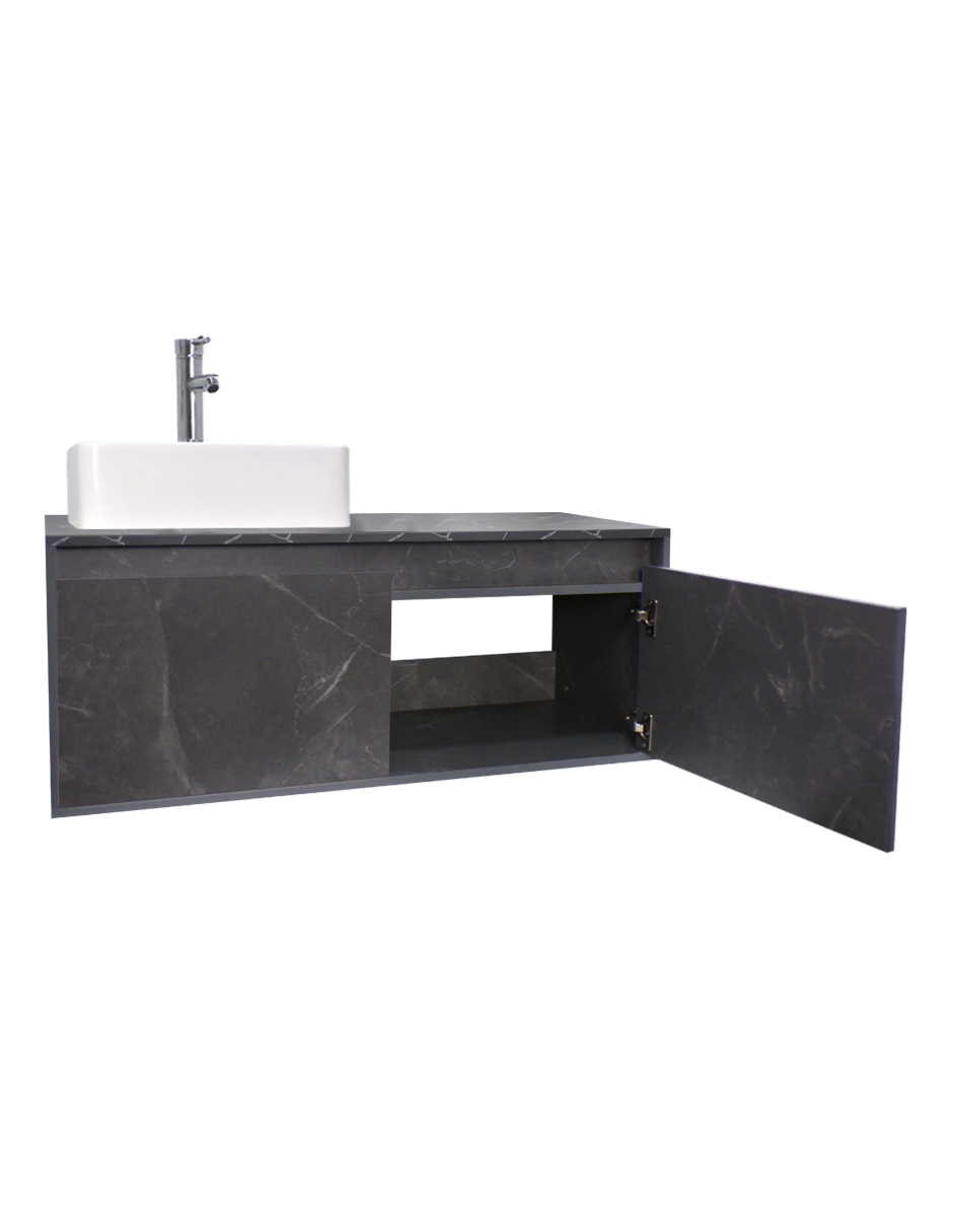 Foto 5 pulgar | Gabinete para Baño con Lavabo Decomobil Gris Minimalista Krabi