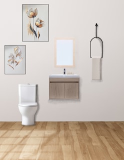 Foto 2 | Gabinete Para Baño Con Lavabo Y Espejo Decorativo Decomobil Piha