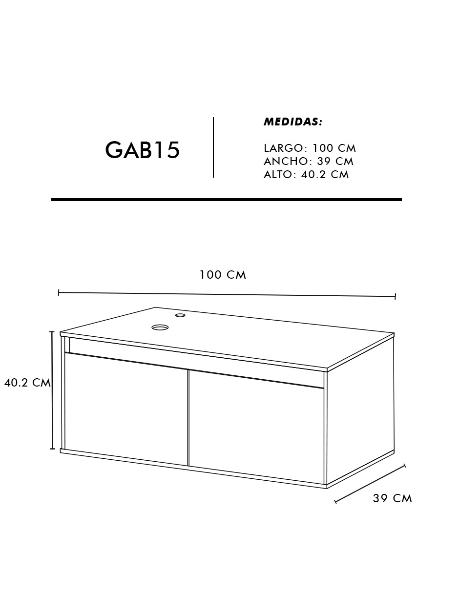 Foto 8 pulgar | Mueble Gabinete Decomobil para Baño con Lavabo Minimalista Krabi