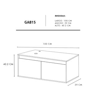 Foto 7 | Mueble Gabinete Decomobil para Baño con Lavabo Minimalista Krabi