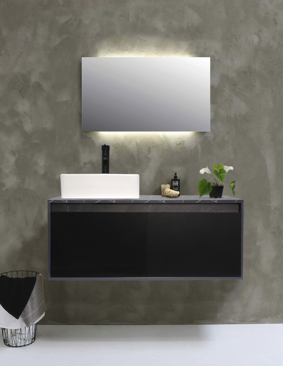 Foto 3 pulgar | Mueble Gabinete para Baño Con Lavabo Decomobil Minimalista Krabi