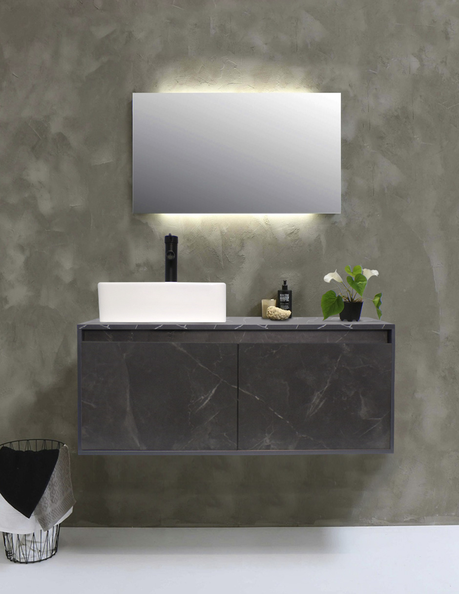 Foto 3 pulgar | Mueble Gabinete para Baño con Lavabo Minimalista Krabi