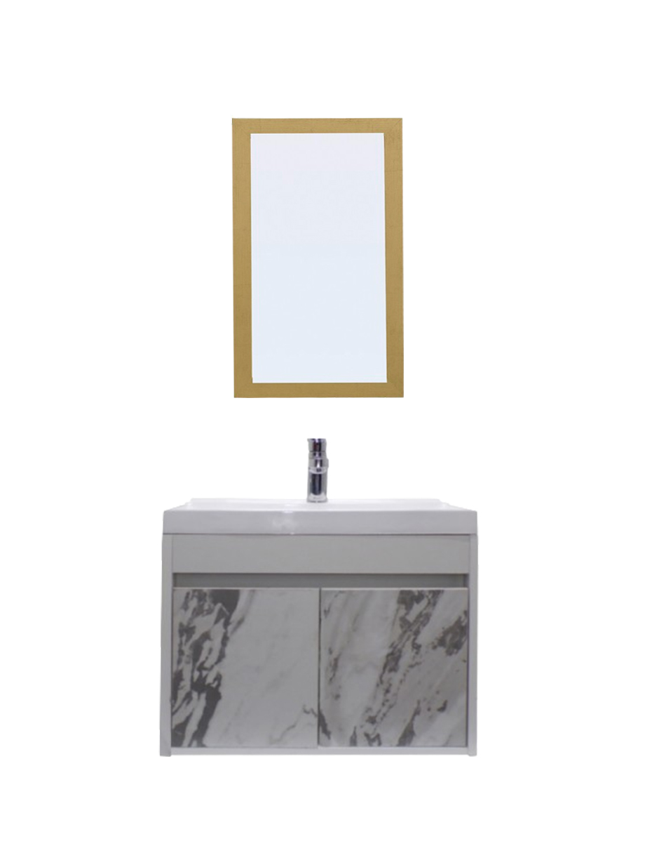 Gabinete para Baño Con Lavabo Y Espejo Decorativo Decomobil Piha